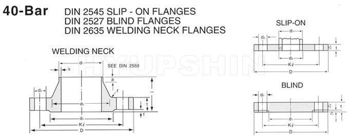 DIN 40BAR FLANGE DRAWINGS, SHANDONG HYUPSHIN FLANGES CO., LTD